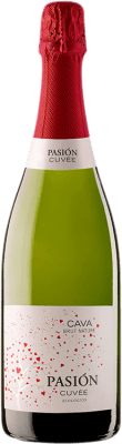13,95 € Free Shipping | White sparkling Sierra Norte Pasión Cuvée Eco Brut Nature Reserve D.O. Cava Catalonia Spain Xarel·lo, Chardonnay Bottle 75 cl