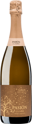 19,95 € Free Shipping | White sparkling Sierra Norte Pasión Cuvée Eco Brut Nature Reserve D.O. Cava Catalonia Spain Xarel·lo, Chardonnay Bottle 75 cl