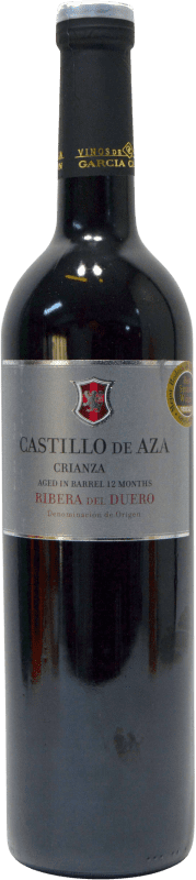 9,95 € 免费送货 | 红酒 García Carrión Castillo de Aza 岁 D.O. Ribera del Duero 卡斯蒂利亚莱昂 西班牙 Tempranillo 瓶子 75 cl