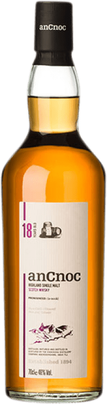 118,95 € Envío gratis | Whisky Single Malt anCnoc Knockdhu Reino Unido 18 Años Botella 70 cl