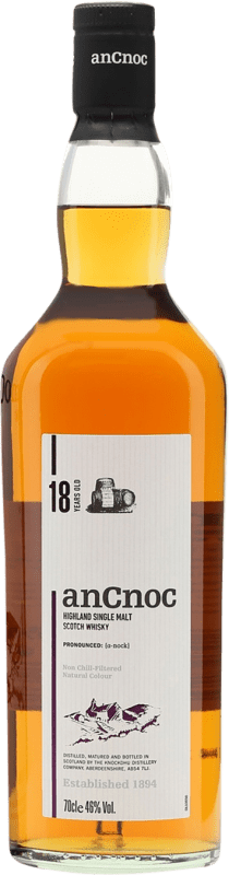 144,95 € Spedizione Gratuita | Whisky Single Malt anCnoc Knockdhu Regno Unito 18 Anni Bottiglia 70 cl