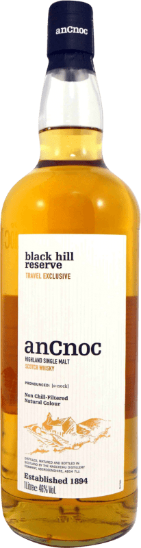 39,95 € Spedizione Gratuita | Whisky Single Malt anCnoc Knockdhu Black Hill Riserva Regno Unito 1 L
