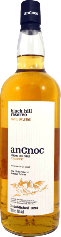 38,95 € Spedizione Gratuita | Whisky Single Malt anCnoc Knockdhu Black Hill Riserva Regno Unito Bottiglia 1 L