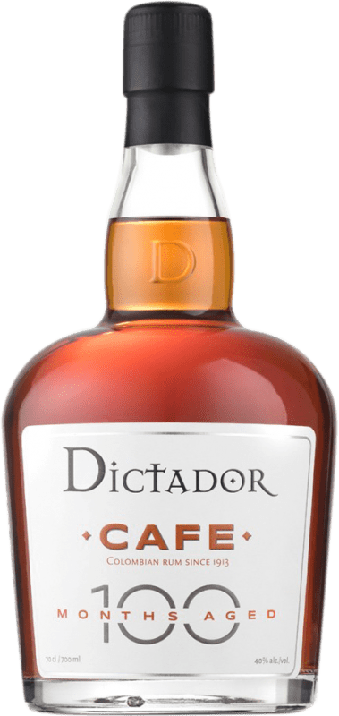 38,95 € Envío gratis | Ron Dictador 100 Months Aged Rum Café Colombia Botella 70 cl