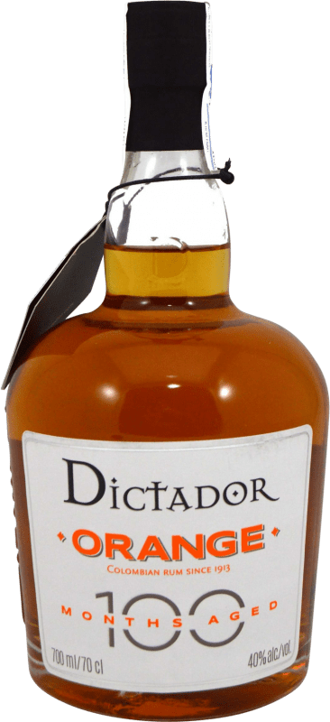 37,95 € Kostenloser Versand | Rum Dictador 100 Months Aged Rum Orange Venezuela Flasche 70 cl