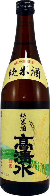 31,95 € Free Shipping | Sake Akita Shurui Seizoh Takashimizu Japan Bottle 72 cl