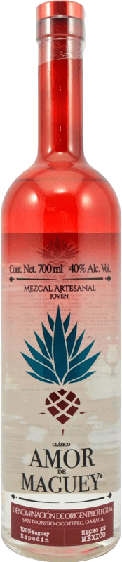 39,95 € Spedizione Gratuita | Mezcal Amor de Agave Amor de Maguey Messico 70 cl