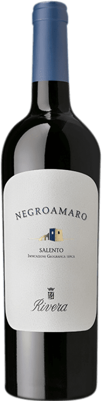 5,95 € Free Shipping | Red wine Vinicola Rivera Rivera I.G.T. Salento Italy Negroamaro Bottle 75 cl