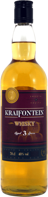 6,95 € Kostenloser Versand | Whiskey Single Malt Bergvliet Kraifontein Spanien 3 Jahre Flasche 70 cl