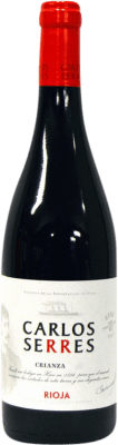 10,95 € Envío gratis | Vino tinto Carlos Serres Crianza D.O.Ca. Rioja La Rioja España Tempranillo, Garnacha Botella 75 cl