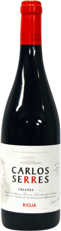 10,95 € Envoi gratuit | Vin Rouge Carlos Serres Crianza D.O.Ca. Rioja La Rioja Espagne Tempranillo, Garnacha — Grenache Bouteille 75 cl