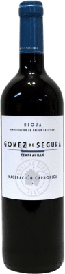 6,95 € Kostenloser Versand | Rotwein Gómez de Segura Maceración Carbónica D.O.Ca. Rioja La Rioja Spanien Tempranillo Flasche 75 cl