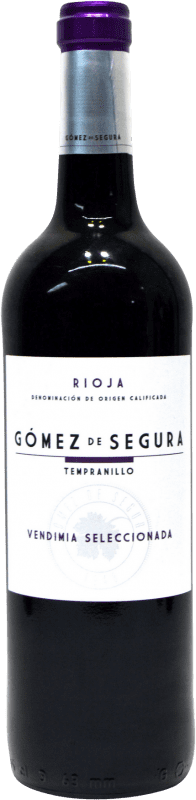 6,95 € Kostenloser Versand | Rotwein Gómez de Segura Vendimia Seleccionada D.O.Ca. Rioja La Rioja Spanien Tempranillo Flasche 75 cl