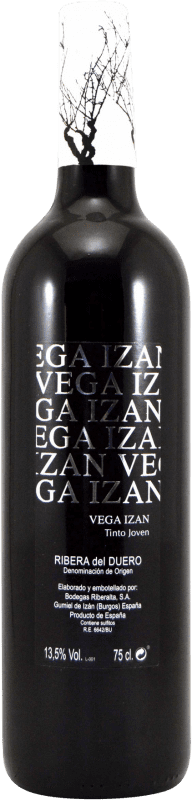 5,95 € Kostenloser Versand | Rotwein Riberalta Vega Izan Jung D.O. Ribera del Duero Kastilien und León Spanien Tempranillo Flasche 75 cl