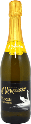 6,95 € Бесплатная доставка | Белое вино CVC Moscato Il Veneziano D.O.C.G. Moscato d'Asti Италия Muscat Giallo бутылка 75 cl