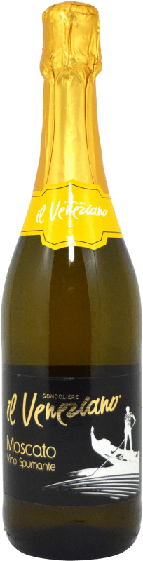 6,95 € Envio grátis | Vinho branco CVC Moscato Il Veneziano D.O.C.G. Moscato d'Asti Itália Mascate Garrafa 75 cl