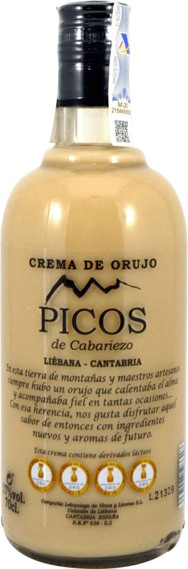 19,95 € 免费送货 | 利口酒霜 Lebaniega Picos de Cabariezo Crema 西班牙 瓶子 70 cl