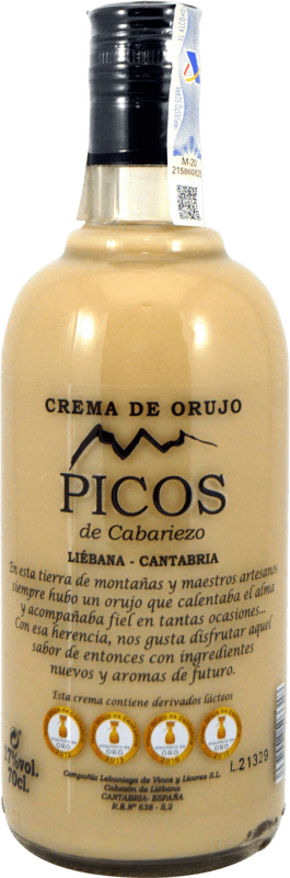 26,95 € Kostenloser Versand | Sahnelikör Lebaniega Picos de Cabariezo Spanien 70 cl