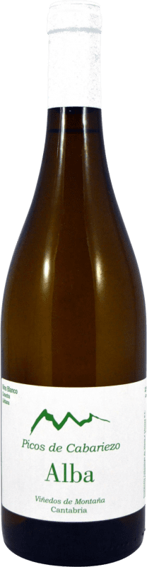 16,95 € 免费送货 | 白酒 Lebaniega Alba Picos de Cabariezo 西班牙 Sauvignon White, Gewürztraminer 瓶子 75 cl