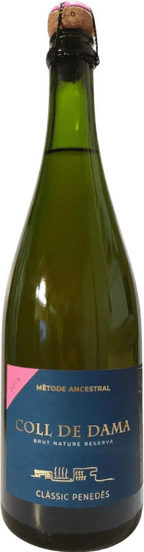 16,95 € Envío gratis | Espumoso Blanco De Coll de Juny Dama Brut Nature D.O. Cava Cataluña España 75 cl
