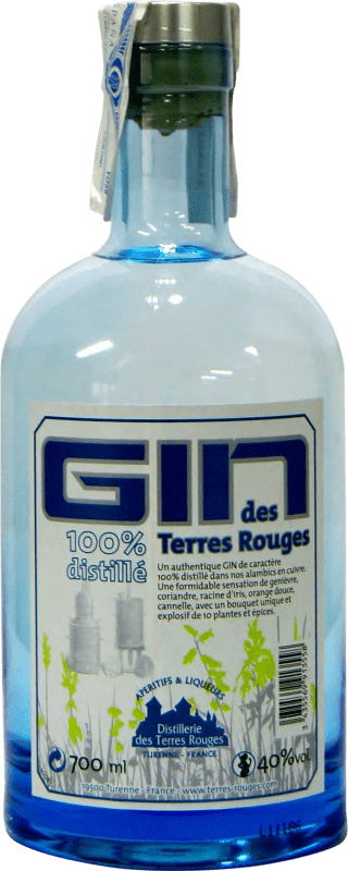 33,95 € Envío gratis | Ginebra Gin Terres Rouges Francia 70 cl
