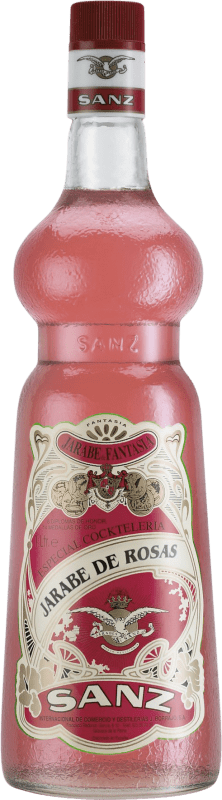 7,95 € Free Shipping | Schnapp J. Borrajo Sanz Jarabe Rosas Spain Bottle 1 L Alcohol-Free