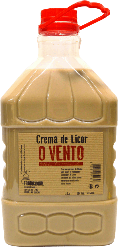35,95 € Free Shipping | Cream Liqueur Miño O Vento Spain Jerrycan 3 L Orujo