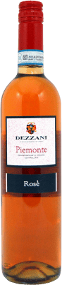 5,95 € Envío gratis | Vino rosado Dezzani Rose D.O.C. Piedmont Piemonte Italia Botella 75 cl