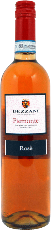 5,95 € Spedizione Gratuita | Vino rosato Dezzani Rose D.O.C. Piedmont Piemonte Italia Bottiglia 75 cl
