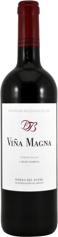 9,95 € Free Shipping | Red wine Basconcillos Viña Magna 6 Meses Young D.O. Ribera del Duero Castilla y León Spain Tempranillo Bottle 75 cl