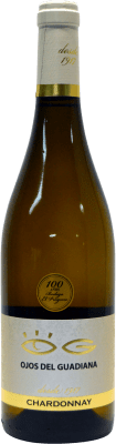 7,95 € Envio grátis | Vinho branco El Progreso Ojos del Guadiana D.O. La Mancha Castela-Mancha Espanha Chardonnay Garrafa 75 cl
