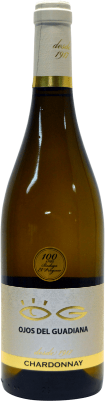 7,95 € 送料無料 | 白ワイン El Progreso Ojos del Guadiana D.O. La Mancha カスティーリャ・ラ・マンチャ スペイン Chardonnay ボトル 75 cl