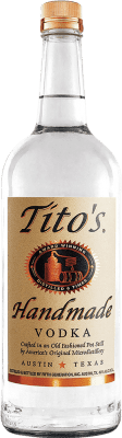 32,95 € Envio grátis | Vodca Fifth Generation Tito's Handmade Estados Unidos Garrafa 1 L