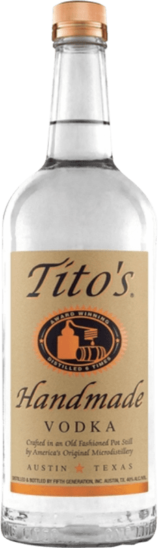 28,95 € 免费送货 | 伏特加 Fifth Generation Tito's Handmade 美国 瓶子 1 L
