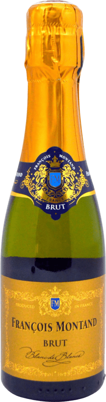 7,95 € Free Shipping | White Sparkling Wine François Montand Brut A.O.C. Champagne Champagne France Chardonnay Small Bottle 20 cl