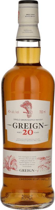 44,95 € Envío gratis | Whisky Single Malt Greign Single Grain Reino Unido 20 Años Botella 70 cl