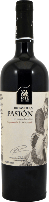 7,95 € Envio grátis | Vinho Tinto Ignacio González Rutas de la Pasión I.G.P. Vino de la Tierra de Extremadura Extremadura Espanha Tempranillo, Mazuelo 75 cl