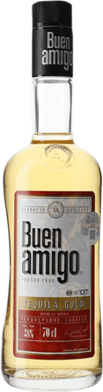 18,95 € Spedizione Gratuita | Tequila Integral del Agave Buen Amigo Gold Messico Bottiglia 70 cl