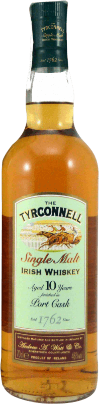 43,95 € Spedizione Gratuita | Whisky Single Malt Kilbeggan Tyrconnell Port Cask Irlanda 10 Anni Bottiglia 70 cl