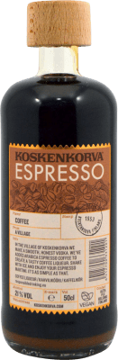 12,95 € Envio grátis | Vodca Koskenkova Espresso Finlândia Garrafa Medium 50 cl
