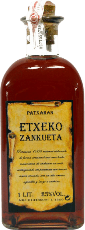 14,95 € Free Shipping | Pacharán Barañano Etxeko Zankueta Spain Bottle 1 L