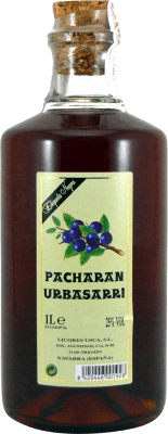 16,95 € Envio grátis | Pacharán Usua Urbasarri Navarra Espanha Garrafa 1 L