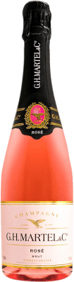 51,95 € Бесплатная доставка | Розовое игристое G.H. Martel Rosé брют A.O.C. Champagne шампанское Франция бутылка 75 cl