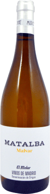 10,95 € Бесплатная доставка | Белое вино Mújica y Díaz Matalba D.O. Vinos de Madrid Сообщество Мадрида Испания Malbec бутылка 75 cl