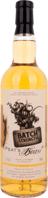 61,95 € Envio grátis | Whisky Single Malt Peat's Beast Batch Strength 52,1º Reino Unido Garrafa 70 cl