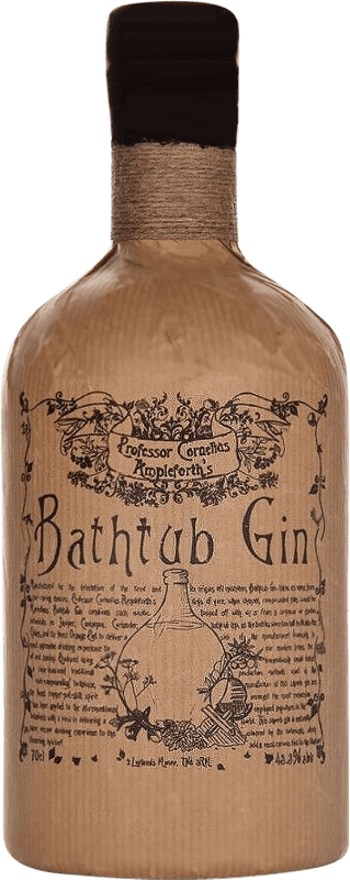 44,95 € Spedizione Gratuita | Gin Cornelius Ampleforth Bathtub Gin Regno Unito Bottiglia 70 cl