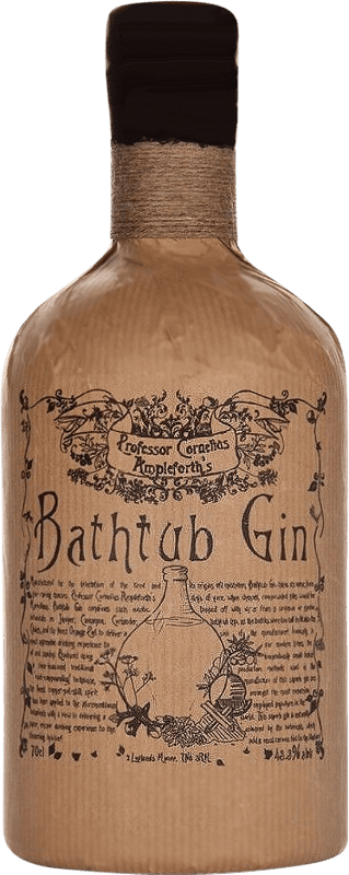 44,95 € Envio grátis | Gin Cornelius Ampleforth Bathtub Gin Reino Unido Garrafa 70 cl