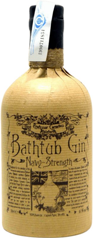 41,95 € Kostenloser Versand | Gin Cornelius Ampleforth Bathtub Navy Strength Großbritannien Flasche 70 cl