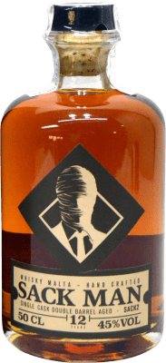 42,95 € Kostenloser Versand | Whiskey Single Malt Sack Man Sack 2 Spanien 12 Jahre Medium Flasche 50 cl