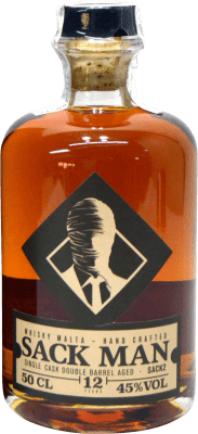 42,95 € Free Shipping | Whisky Single Malt Sack Man Sack 2 Spain 12 Years Medium Bottle 50 cl